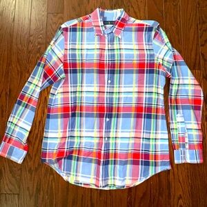 Ralph Lauren Dress Shirt - Blue red plaid